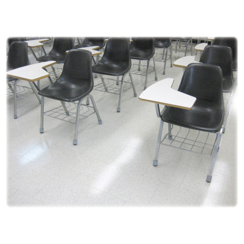 Lorell 1-3/8" Round Leg Slip-on Floor Savers Gray - Vinyl - 100/Box (LLR00121)