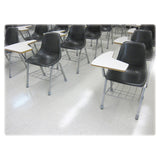 Lorell 1-3/8" Round Leg Slip-on Floor Savers Gray - Vinyl - 100/Box (LLR00121)