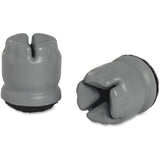 Lorell 1-3/8" Round Leg Slip-on Floor Savers Gray - Vinyl - 100/Box (LLR00121)