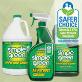 Simple Green All-Purpose Concentrated Cleaner For School, Government Facilities, University - Concentrate - Liquid - 32 fl oz (1 quart) - Original Scent - Non-abrasive, Non-flammable - Green - 1 Each (13033)