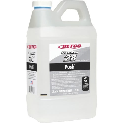 Betco Green Earth Push Enzyme Multi-Purpose Cleaner - FASTDRAW 28 Concentrate - 67.6 fl oz (2.1 quart) - New Green Scent - Non-flammable, Non-corrosive, Caustic-free, Spill Proof - Milky White - 1 Each (1334700)