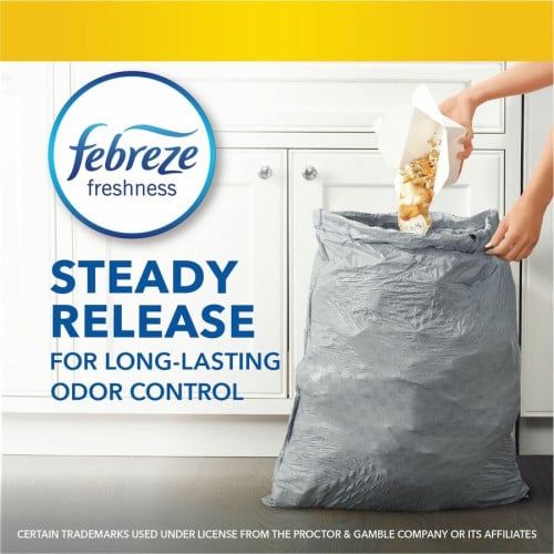 Glad ForceFlex Tall Kitchen Drawstring Trash Bags Fresh Clean with Febreze Freshness - 13 gal Capacity - 25.38" Length x 23.75" Width x 0.72 mil (18 Micron) Thickness - Drawstring Closure - White - Home, Office/ - 110 / Box (78563)