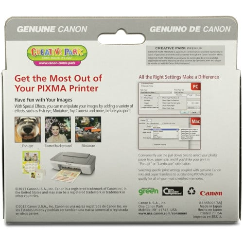 Canon PG-245 / CL-246 Original Extra Large Yield Inkjet Ink Cartridge - Combo Pack - Multicolor - 1 Each Inkjet - Extra Large Yield - 1 Each (PG245XLCL246)