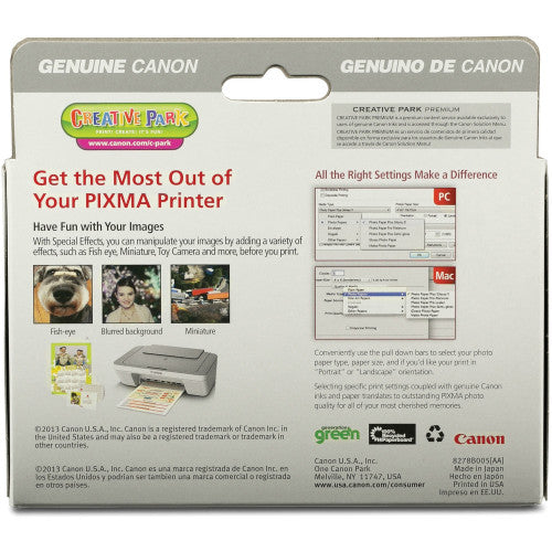 Canon PG-245 / CL-246 Original Extra Large Yield Inkjet Ink Cartridge - Combo Pack - Multicolor - 1 Each Inkjet - Extra Large Yield - 1 Each (PG245XLCL246)