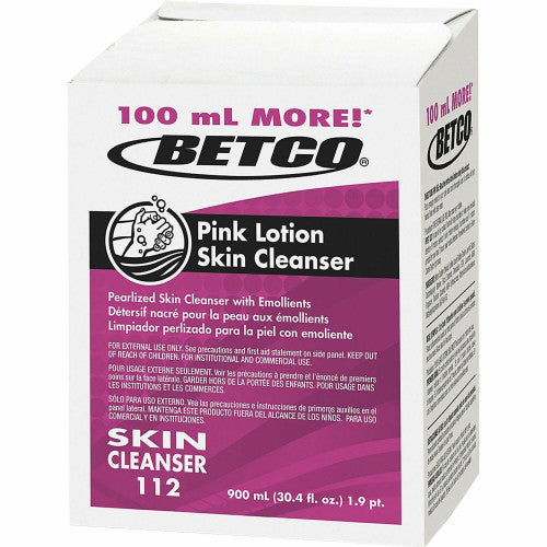 Betco Lotion Skin Soap Cleanser, Floral Scent, 30.43 Oz, Carton Of 12 Refills Floral Scent - Skin, Hand - Moisturizing - Pink - Anti-irritant, pH Balanced - 12 / Carton (1121900)