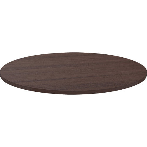 Lorell Essentials Conference Tabletop Espresso Round Top - Contemporary Style - 1" Table Top Thickness x 48" Table Top Diameter - Assembly Required - 1 Each (LLR18256)