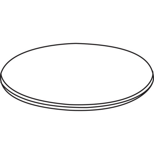 Lorell Essentials Conference Tabletop Espresso Round Top - Contemporary Style - 1" Table Top Thickness x 48" Table Top Diameter - Assembly Required - 1 Each (LLR18256)