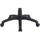 Lorell Mesh Back Task Chair Fabric Seat Material - Mesh Back Material - 5-star Base - Black - 1 Each (LLR84876)