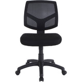 Lorell Mesh Back Task Chair Fabric Seat Material - Mesh Back Material - 5-star Base - Black - 1 Each (LLR84876)