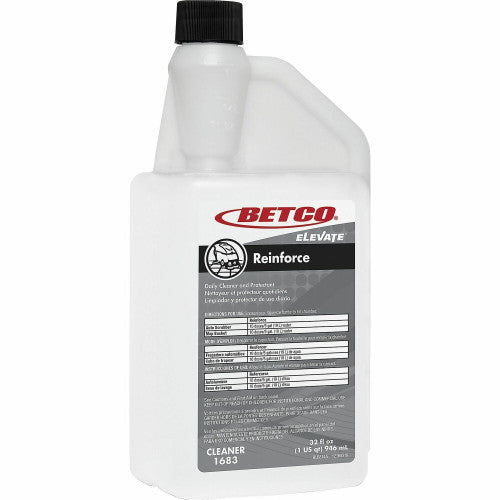 Betco Elevate Reinforce Cleaner, Citrus Scent, 32 Oz, Pack Of 6 Ready-To-Use - 32 fl oz (1 quart) - Citrus Scent - Abrasion Resistant, Scuff Resistant, Scratch Resistant - 6 / Carton (16834800)