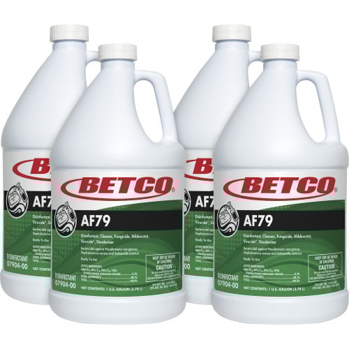 Betco AF79 Acid-Free Restroom Cleaner Ready-To-Use - 128 fl oz (4 quart) - Citrus Bouquet Scent - 4 / Carton - Blue (0790400CT)