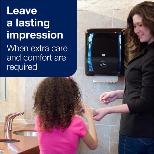 Tork® Automatic Hand Towel Dispenser, Black Roll Dispenser - 15" Height x 13.2" Width x 8.1" Depth - Plastic - Black - Hygienic - 1 / Carton (5510282)