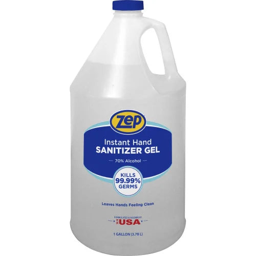 Zep Hand Sanitizer Gel Clean Scent - 1 gal - Kill Germs - Hand - Clear - Residue-free - 1 Each