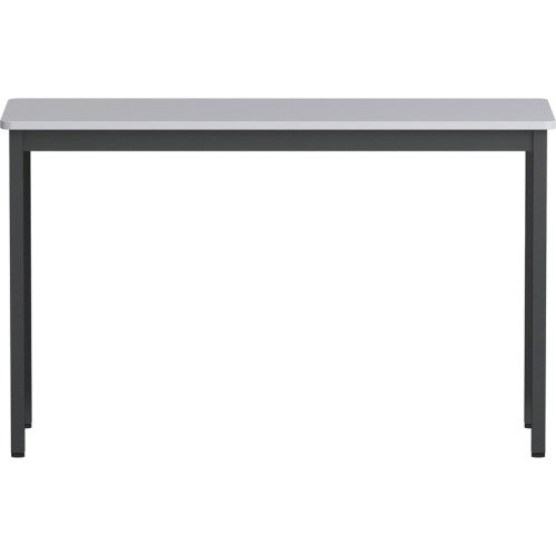 Lorell Utility Table Gray Rectangle, Laminated Top - Powder Coated Black Base - 500 lb Capacity - 47.25" Table Top Width x 18.13" Table Top Depth - 30" Height - Assembly Required - Melamine Top Material - 1 Each (LLR60753)