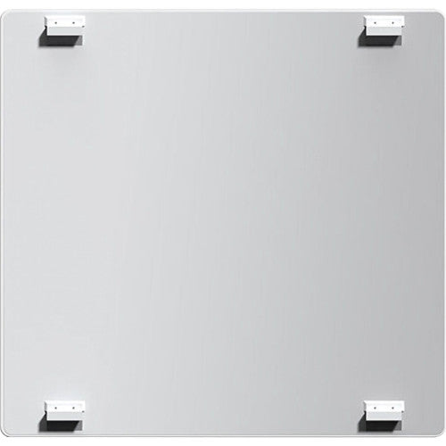 Lorell DIY Frameless Magnetic Glass Board 36" (3 ft) Width x 36" (3 ft) Height - White Glass Surface - Aluminum Frame - Rectangle - Magnetic - 1 Each (LLR18324)