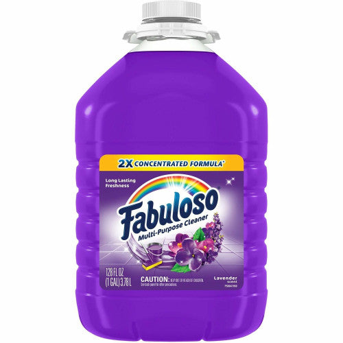 Fabuloso® All-Purpose Cleaner, Lavender Scent, 128 oz. Bottle 128 fl oz (4 quart) - Lavender Scent - Rinse-free, Residue-free, Long Lasting - Purple - 1 Each (153058)
