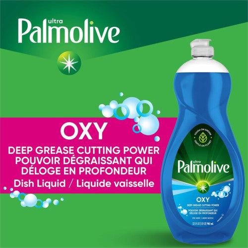 Palmolive Ultra Dish Soap Oxy Degreaser Concentrate - 32.5 fl oz (1 quart) - Residue-free, Soft, Biodegradable, Phosphate-free, Paraben-free, Eco-friendly - Multi - 1 Each (US04273A)