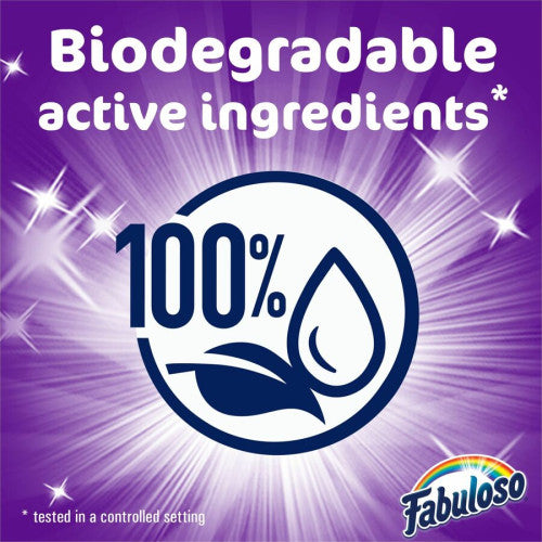 Fabuloso® All-Purpose Cleaner, Lavender Scent, 33.8 oz., 12 Bottles 33.8 fl oz (1.1 quart) - Lavender Scent - Rinse-free, Residue-free, Long Lasting - Lavender - 12 / Carton (153096CT)