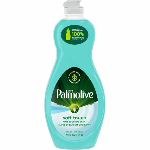 Palmolive® Liquid Dish Soap, Citrus Scent, 20-oz. 20 fl oz (0.6 quart) - Aloe & Citrus Scent - Phosphate-free, Paraben-free, Eco-friendly, Biodegradable - Clear - 9 / Carton (US04230A)