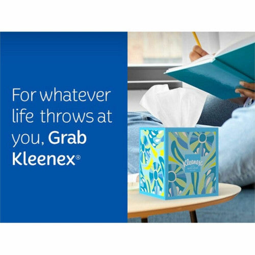 Kleenex® Anti-viral Facial Tissue, 3-Ply, 55 Sheet Box, 4 Boxes 3 Ply - WhiteBox - 55/Box - 4 / Pack (54506)