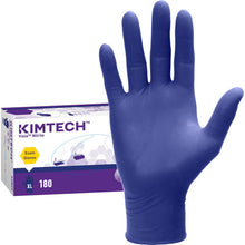KIMTECH Vista Nitrile Exam Gloves 4.7 mil Thickness x 9.50" Glove Length - X-Large Size - Nitrile - Blue - Recyclable, Textured Fingertip, Powdered, Non-sterile - For Laboratory Application - 180 / Box (62829)