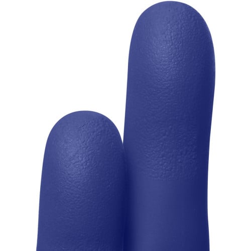 KIMTECH Vista Nitrile Exam Gloves 4.7 mil Thickness x 9.50" Glove Length - X-Large Size - Nitrile - Blue - Recyclable, Textured Fingertip, Powdered, Non-sterile - For Laboratory Application - 180 / Box (62829)