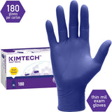 KIMTECH Vista Nitrile Exam Gloves 4.7 mil Thickness x 9.50" Glove Length - X-Large Size - Nitrile - Blue - Recyclable, Textured Fingertip, Powdered, Non-sterile - For Laboratory Application - 180 / Box (62829)