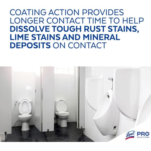 Lysol® Toilet Bowl Power Cleaning Gel, 24 oz Bottle., 9 Bottles 24 fl oz (0.8 quart) - Atlantic Fresh Scent - Disinfectant - Blue Bottle - 9 / Carton (98012CT)