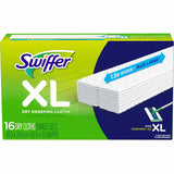 Swiffer Sweeper XL Dry Sweeping Cloths X-Large - White - 16/Box - 1 Each (96826)