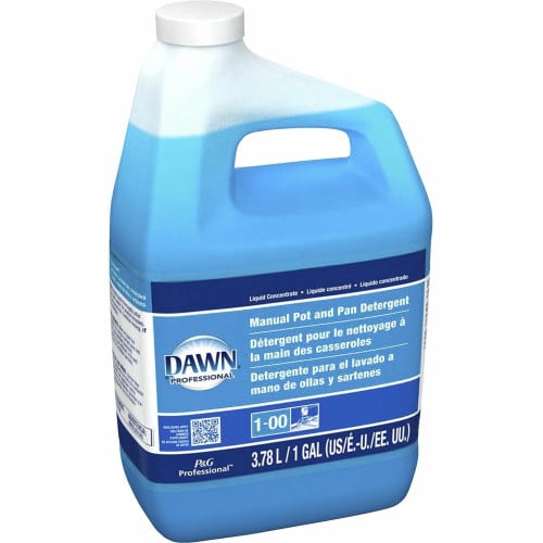 Dawn® Manual Pot & Pan Dish Soap, Original Scent, 4 Gallons Concentrate Liquid - 128 fl oz (4 quart) - Original Scent - 4 / Carton - Blue (PGC57446)