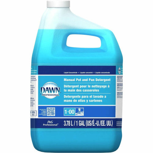 Dawn® Manual Pot & Pan Dish Soap, Original Scent, 4 Gallons Concentrate Liquid - 128 fl oz (4 quart) - Original Scent - 4 / Carton - Blue (PGC57446)