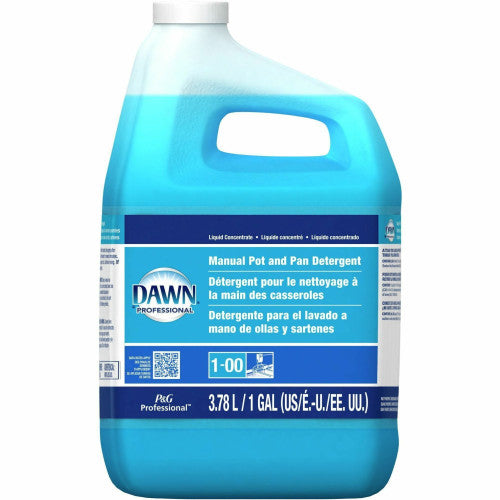 Dawn® Manual Pot & Pan Dish Soap, Original Scent, 4 Gallons Concentrate Liquid - 128 fl oz (4 quart) - Original Scent - 4 / Carton - Blue (PGC57446)
