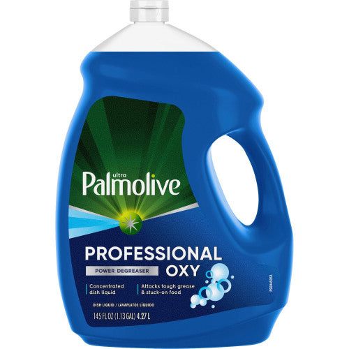 Palmolive® Professional Liquid Dish Soap Oxy Degreaser, 145-oz. Bottle Concentrate - 145 fl oz (4.5 quart) - Phosphate-free, Paraben-free, Eco-friendly - Blue - 1 Each (61034143)