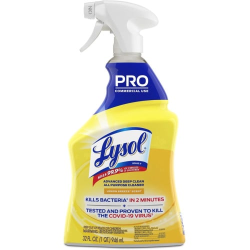 Lysol® Pro Disinfectant Deep Cleaner, 32 oz. Bottle, 12 Trigger Bottles (00351CT)
