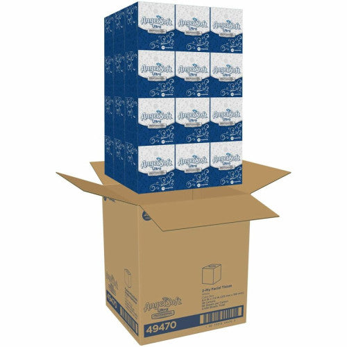 Angel Soft Professional Series Facial Tissue 2 Ply - WhiteBox - 96/Box - 36 / Carton (49470)