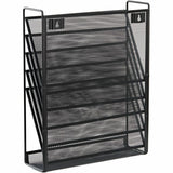 Lorell 5-Pocket Wall File 5 Pocket(s) - Black - Steel Mesh - 1 Each (LLR95280)
