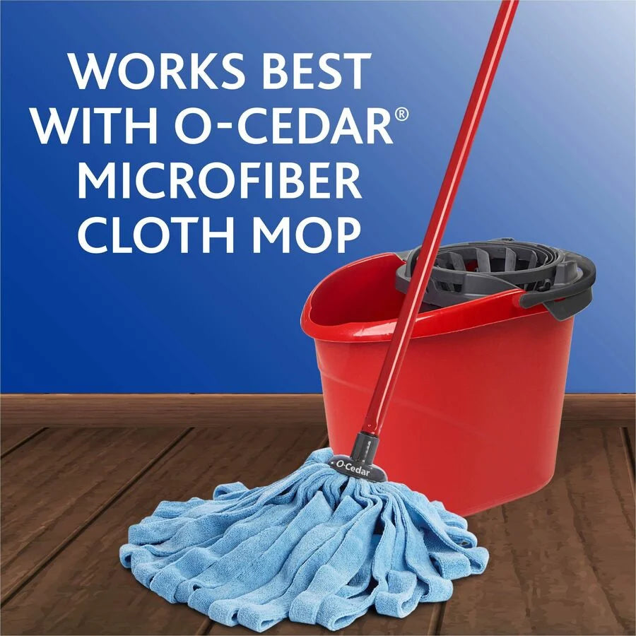 O-Cedar QuickWring Bucket 2.50 gal - Handle, Wringer - Red, Gray - 1 Each (164196)