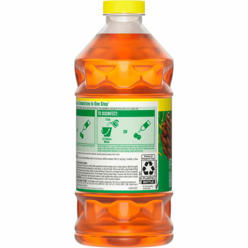 Pine-Sol Multi-Surface Cleaner For Multi Surface - Concentrate - Liquid - 40 fl oz (1.3 quart) - Original Scent - Deodorize, Disinfectant, Dilutable - Yellow - 8 / Carton (60164CT)