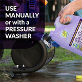 Simple Green Concrete/Driveway Cleaner Concentrate For Concrete, Patio, Masonry - Concentrate - Liquid - 128 fl oz (4 quart) - Bleach-free, Fast Acting, Non-flammable - Purple - 4 / Carton (18233CT)