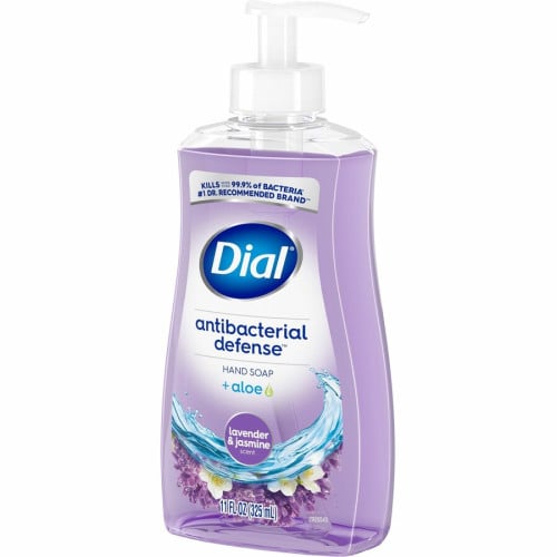 Dial Antibacterial Defense Liquid Hand Soap 11 fl oz - Bacteria Remover - Hand - Antibacterial - Lavender - Recycled - Cruelty-free, Paraben-free, Phthalate-free, Silicone-free - 12 / Carton (20934CT)