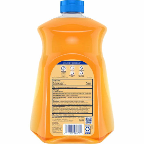Dial Antibacterial Defense Liquid Hand Soap 1.63 quart - Bottle Dispenser - Bacteria Remover - Hand - Antibacterial - Gold - Recycled - Cruelty-free, Paraben-free, Phthalate-free, Silicone-free, pH Balanced - 3 / Carton (17014CT)