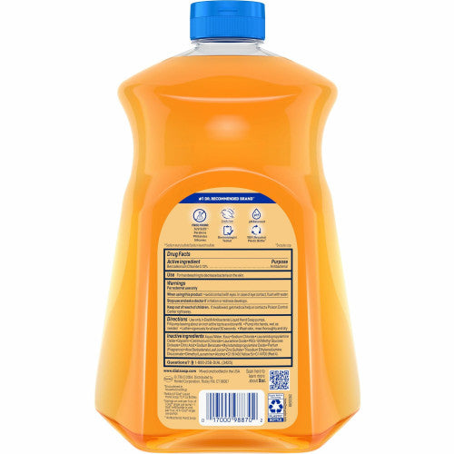 Dial Antibacterial Defense Liquid Hand Soap 1.63 quart - Bottle Dispenser - Bacteria Remover - Hand - Antibacterial - Gold - Recycled - Cruelty-free, Paraben-free, Phthalate-free, Silicone-free, pH Balanced - 3 / Carton (17014CT)