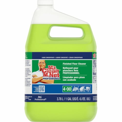 Mr. Clean Pro. All-Purpose Floor Cleaner For Multi Surface, Multipurpose - Concentrate - 128 fl oz (4 quart) - Fresh Lemon Scent - Recommended For: Grease Remover, Dirt Remover, Soil Remover, Grime Remover - Rinse-free, Benzene-free, BPA-free, Alk (39949)