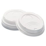 Dixie Dome Hot Drink Lids, Fits 8 oz Cups, White, 100/Sleeve, 10 Sleeves/Carton (D9538)