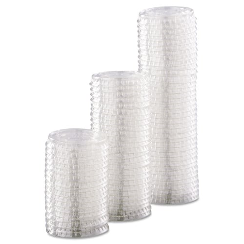 Dart Portion/Souffle Cup Lids, Fits 0.5 oz to 1 oz Cups, PET, Clear, 125 Pack, 20 Packs/Carton (PL100N)