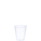 Dart High-Impact Polystyrene Cold Cups, 5 oz, Translucent, 100 Cups/Sleeve, 25 Sleeves/Carton (Y5CT)