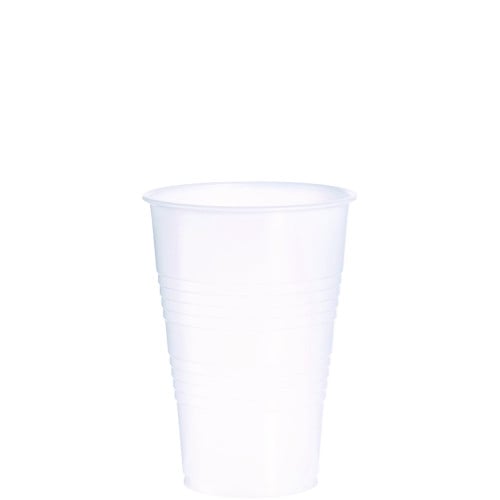Dart High-Impact Polystyrene Cold Cups, 16 oz, Translucent, 50 Cups/Sleeve, 20 Sleeves/Carton (Y16T)