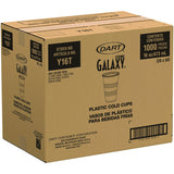 Dart High-Impact Polystyrene Cold Cups, 16 oz, Translucent, 50 Cups/Sleeve, 20 Sleeves/Carton (Y16T)