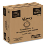 Non-Vented Cup Lids, Fits 9 oz to 22 oz Cups, Clear, 1,000/Carton