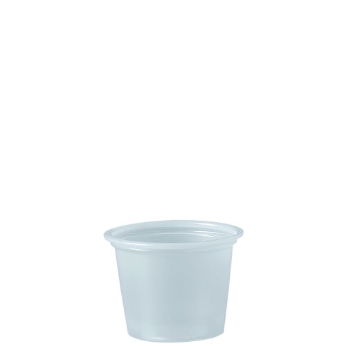 Dart Polystyrene Portion Cups, 1 oz, Translucent, 2,500/Carton (P100N)